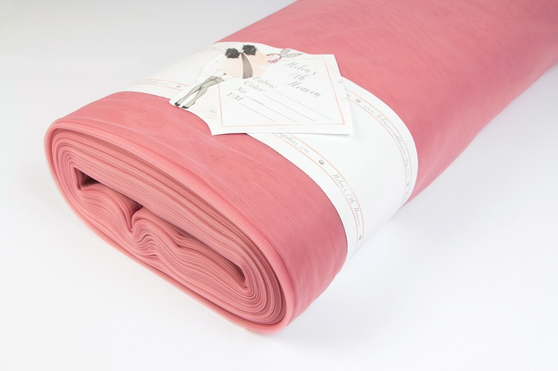 Bulk Tulle Mesh Wholesale Tulle Bolt Peach Net Soft Tulle Fabric #68-3m Wide Luxury CORAL PINK Tulle Roll Peach Lingerie Sheer Fabric