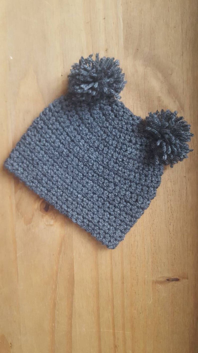 Double Pom Pom Hat image 3