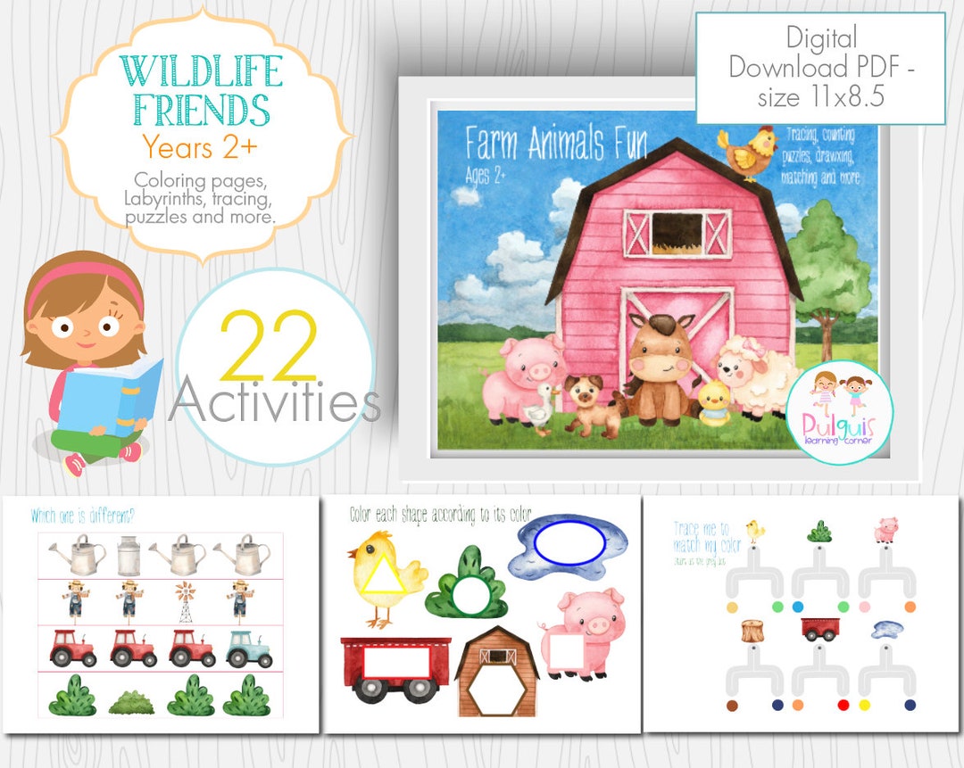 22 ACTIVITIES Fun at the Farm 2 Year Old Activities - Etsy 22 ACTIVITIES Fun at the Farm 2 Year Old Activities - Etsy