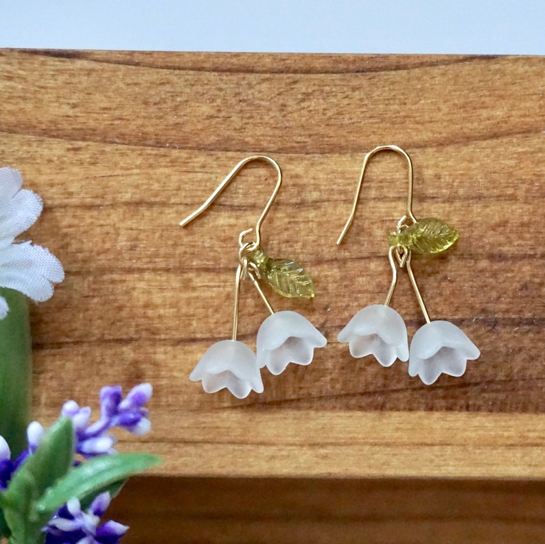 Lily of the Valley Earrings Etsy