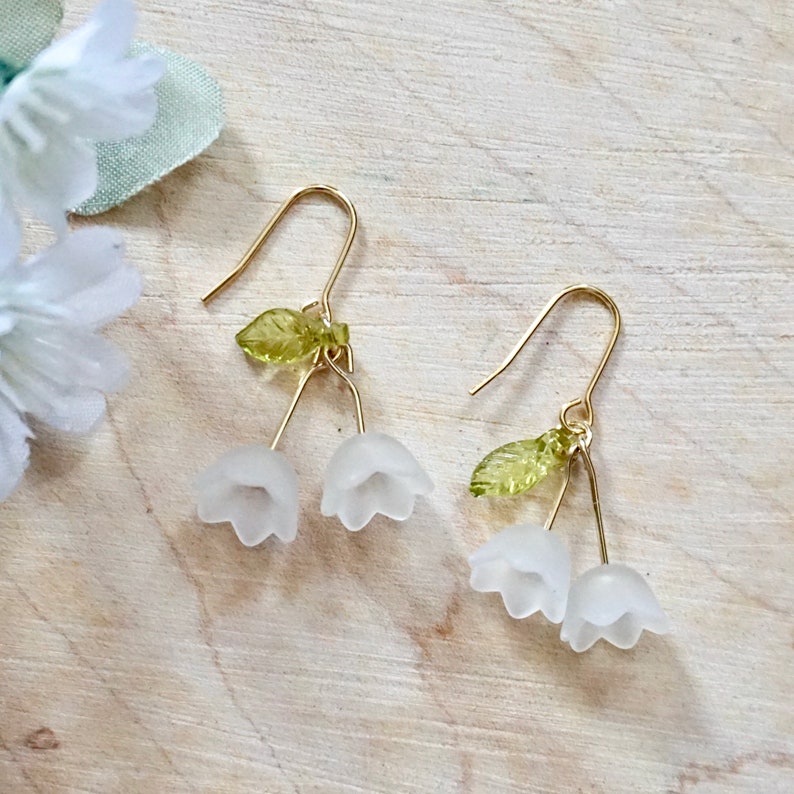 Lily of the Valley Earrings - Etsy