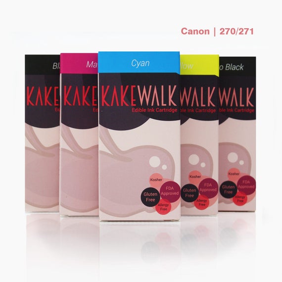 Edible Ink Set for Canon edible printers 270/271