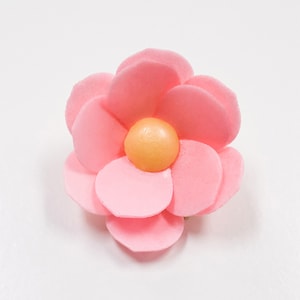 Ninfa edible wafer paper flower 6 PK / flower topper for cakes / wafer flower / winter wedding cake topper /  cupcake topper /