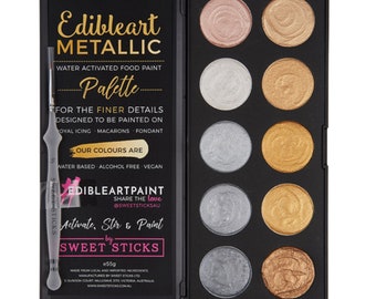 Water Activated Gold & Silver Palette