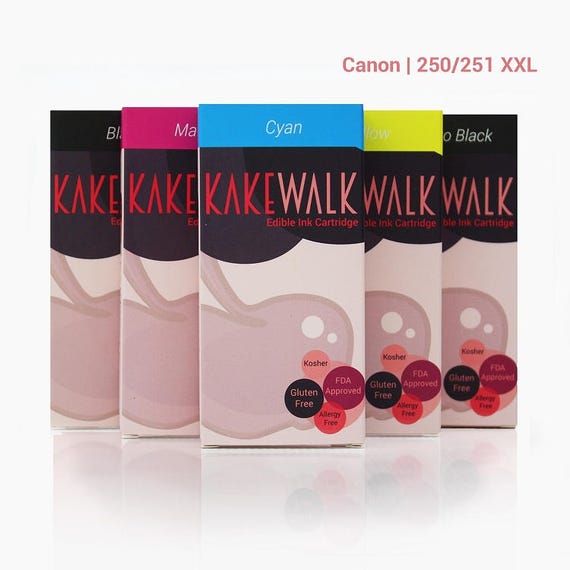 Edible Ink Set for Canon edible printers 250/251