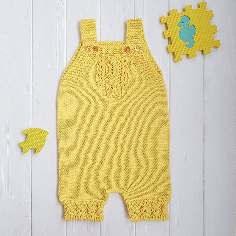 newborn knit overalls