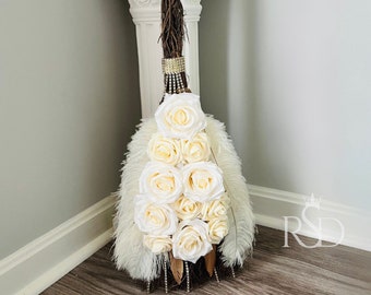 Escoba de boda para saltar la escoba de boda para regalo de pareja para el hogar Escoba de boda para saltar la escoba de boda Regalo para fiesta de compromiso