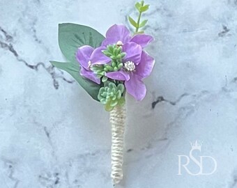 Boutonniere Lapel Pin for Prom Boutonniere for Wedding Boutonniere for Suit Flower Pin For Rustic Wedding Chest Corsage Rhinestone and Pearl
