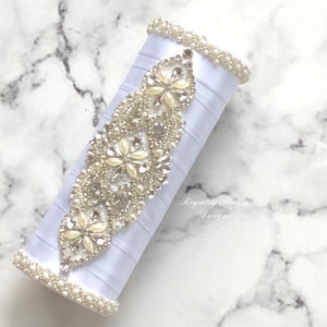 Bouquet Holder Satin Bouquet Handle For Wedding Rhinestone Bouquet For Galm Wedding Accessories Gift for the Bride Bouquet for Bridesmaid