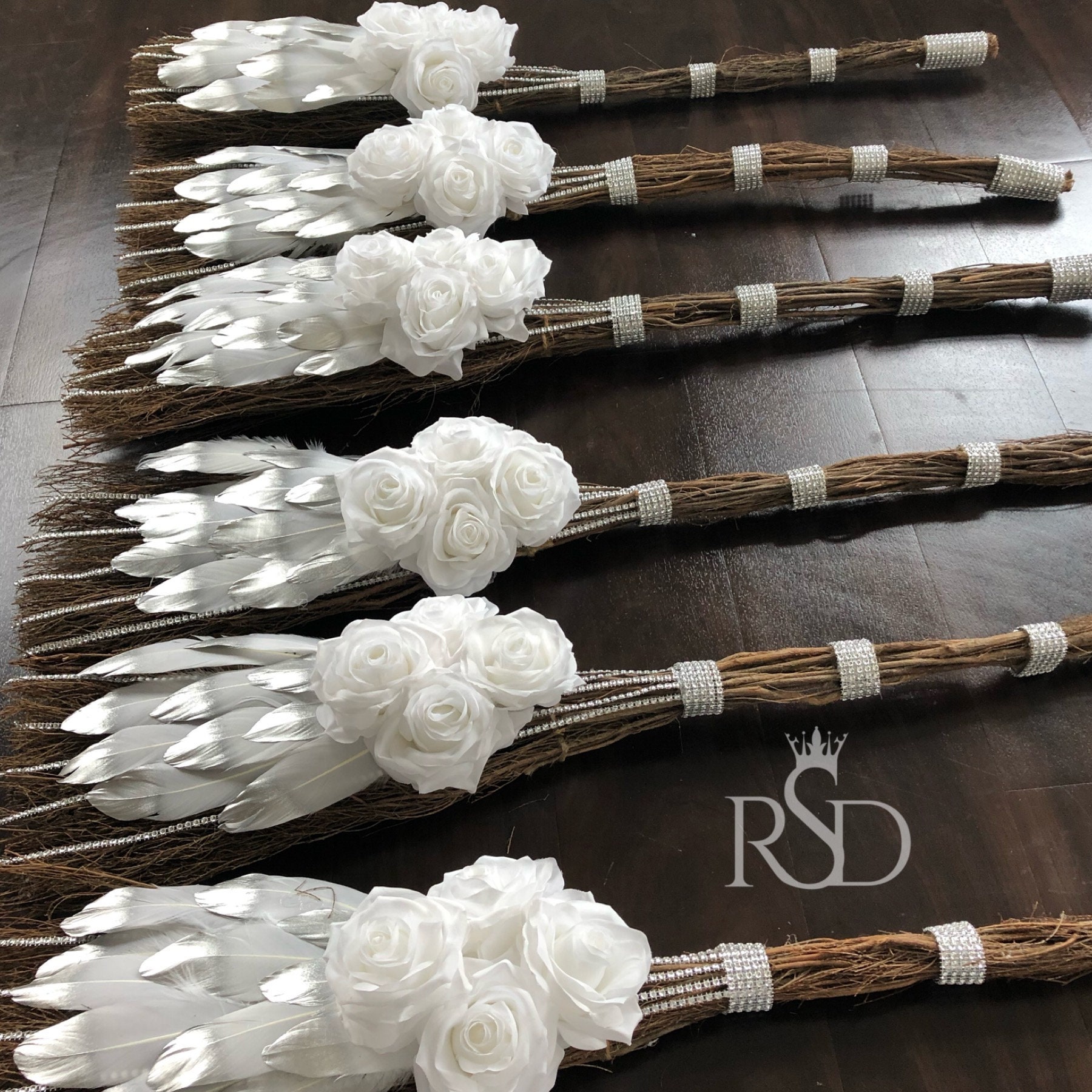 Wedding Broom for Jumping the Broom Tradition Personalized for Couple Wedding Broom for Jumping the Broom Tradition Personalized for Couple