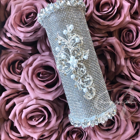 Bouquet Handle Crystal Bouquet Holder for Glam Wedding Bridal