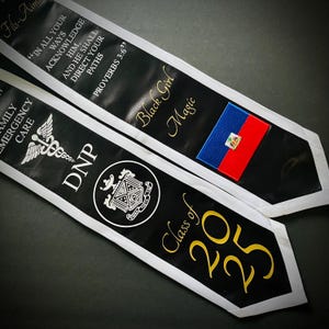 Accessories for Graduation Stole for Commencement Personalized Graduation Sash Customized Graduation Gift for Graduate School image 2