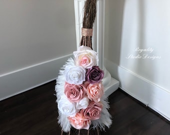 Escoba de boda para boda Tradición de saltar la escoba para regalo de pareja para boda en casa Escoba de salto para regalo de boda para boda moderna