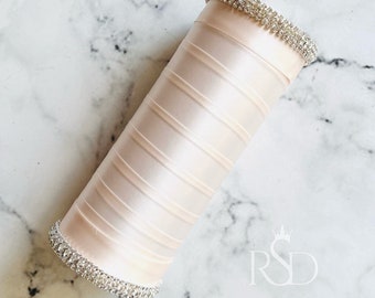Poignée de bouquet en satin, support de bouquet pour bouquet de mariée, accessoires de mariage, cadeau pour la mariée, bouquet pour demoiselles d'honneur