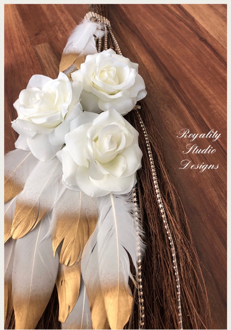 Pretty Wings Wedding Broom Wedding Tradition of Jumping