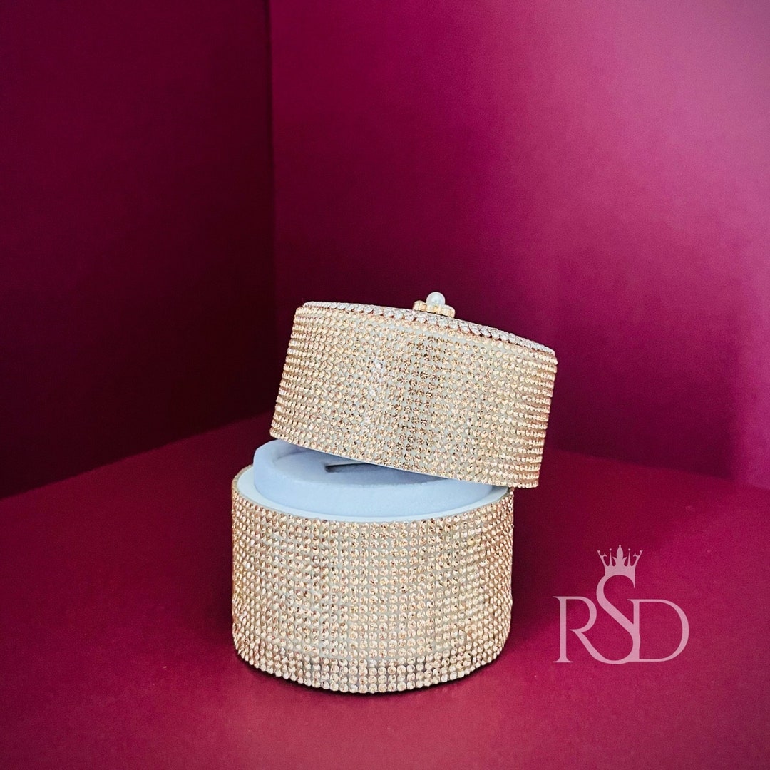 Rhinestone Ring Box - Etsy