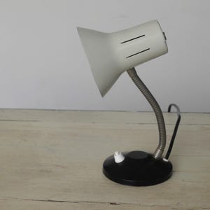 Rare fifties Hala gooseneck desk lamp type 742 designed by Busquet for Hala, Zeist