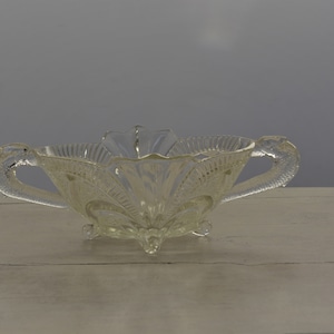 Art Deco Brockwitz pressed glass fruit bowl made in Germany in the 1930&#39;s