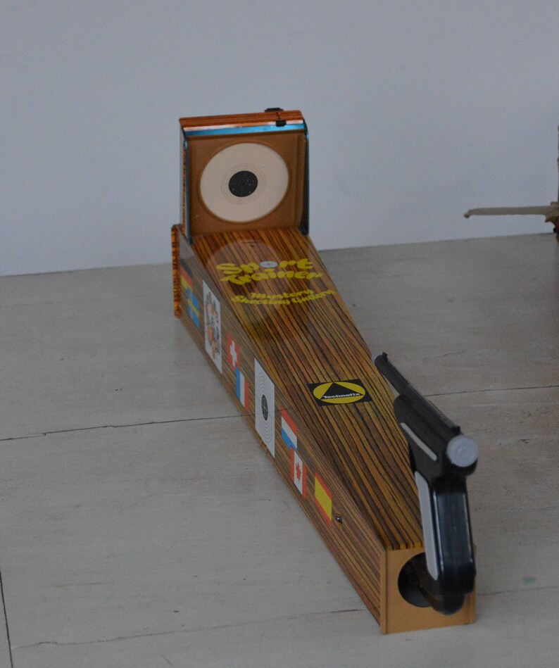 Vintage Tin Toy Sporttrainer Mystery Shooting Gallery Etsy UK