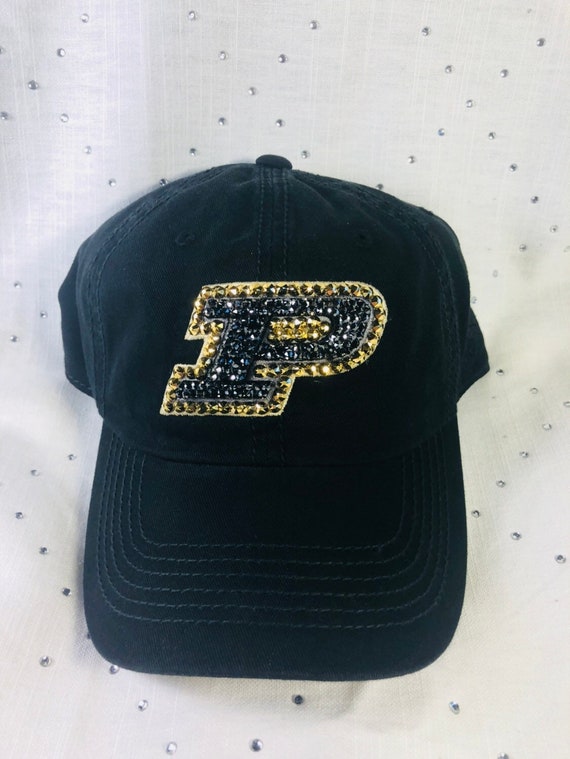 womens new bling purdue university swarovski hat purdue cap