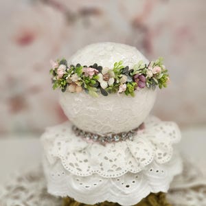 Baby spring floral Halo Baby Toddler Spring Floral Crown sunshine yellow crown boho headband tieback Floral baby boutique tieback halo