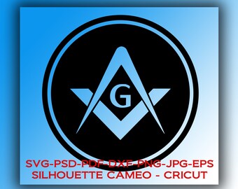 Digital files: 3-Pack Freemason Square and Compasses * CRICUT Silhouette Cameo * Instant Download png,eps,jpg SVG,PSD