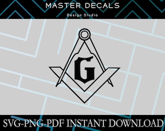 Freemason Square and Compasses 2nd Degree Design (Digital Files)