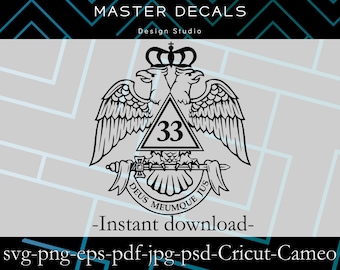 Freemason 33rd Degree Double Eagle Design (Digital Download)