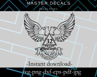 Freemason 32nd Degree Scottish Rite Design (Digital Download)