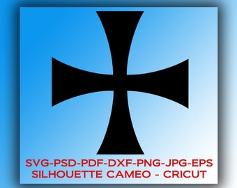 Templar Cross Stencil - Etsy