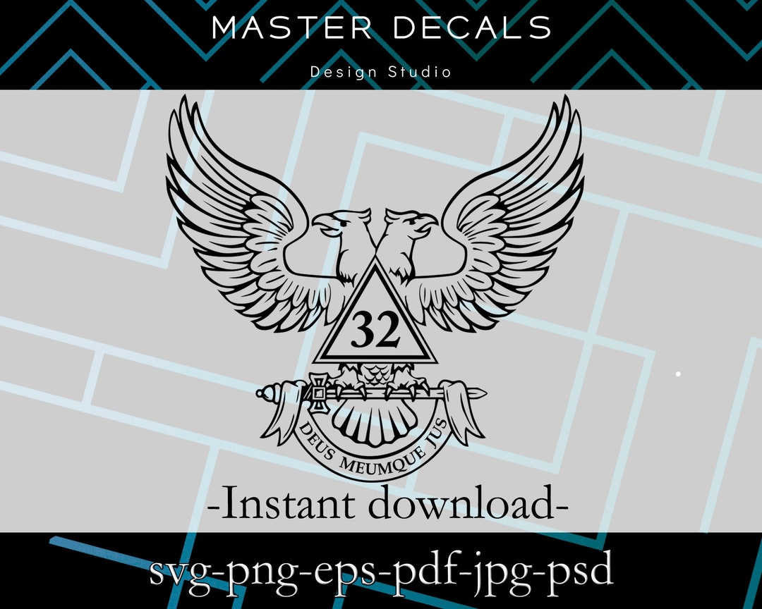 Masonic 32nd Degree Double-headed Eagle Design (digital Download) - Etsy