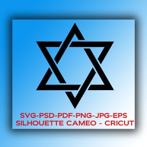 Digital files: Hexagram / Pentagram of Solomon * SVG,CRICUT, Silhouette Cameo,psd,eps,jpg,pdf * Instant Download
