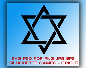 Seal of Solomon Hexagram/Pentagram: Digital Files (svg, psd, eps, pdf)