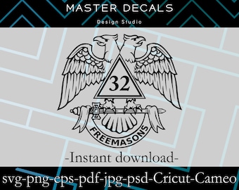 Masonic 32nd Degree Double Headed Eagle Design (Digital Download)