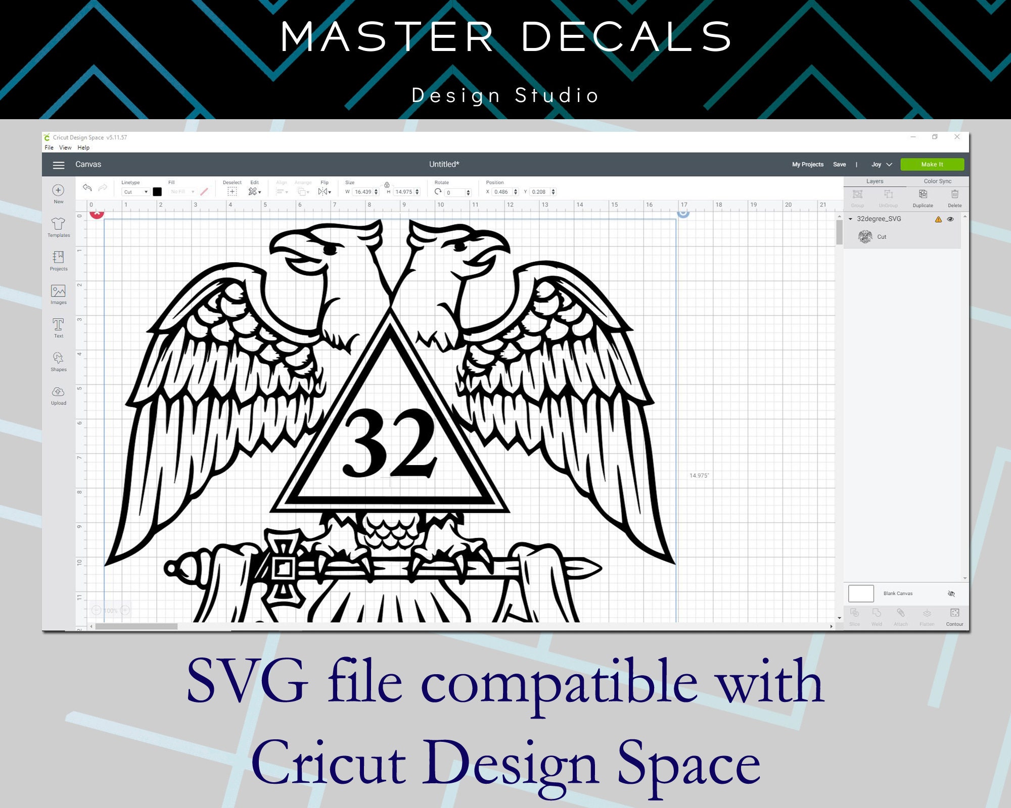 Masonic 32nd Degree Double Eagle Design (digital Files) - Etsy