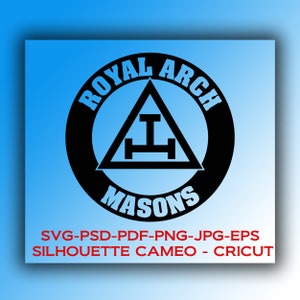 Digitale bestanden: Royal Arch Mason Masonic ontwerp * Cricut, SVG, PNG, PSD, eps, jpg, Silhouette Cameo * Instant Download