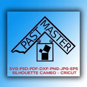 Digital files: Freemason &quot;Past Master Jewel&quot; Masonic design * CRICUT, SVG, dxf,psd,eps,jpg,pdf, Silhouette Cameo * Instant Download