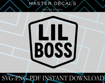 Lil Boss Baby SVG – Funny Onesie Decal Cut File (Digital Download)