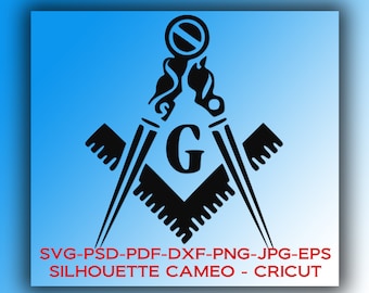 Freemason Square and Compasses SVG: Masonic Design (Digital Download)