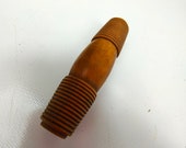 Wooden Vintage Needle Case Treen Etui Sewing Darning