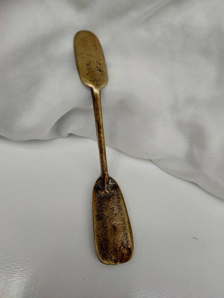 Apothecary Antique Brass Spatula circa 1920s Etsy