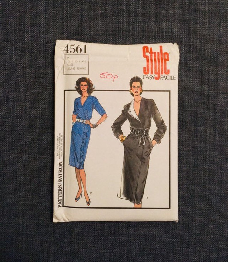4561 Uncut Butterick Misses Sewing Pattern Loose Fitting Dress Size 6 8 10