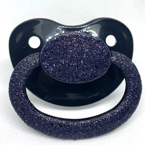 Black Glitter Paci, Adult Paci, Adult Pacifier, Abdl, Adult Baby ...