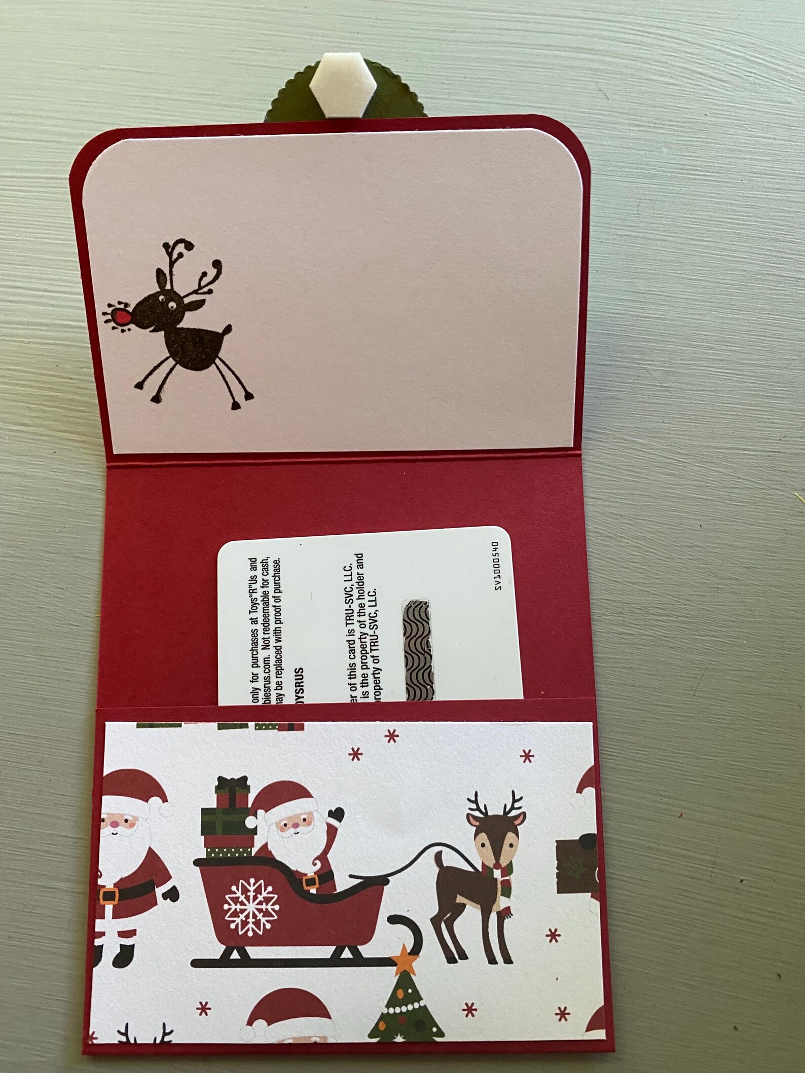 Christmas Gift Card Holder, Santa, Rudolph, Treat Holder, Present, Gift ...