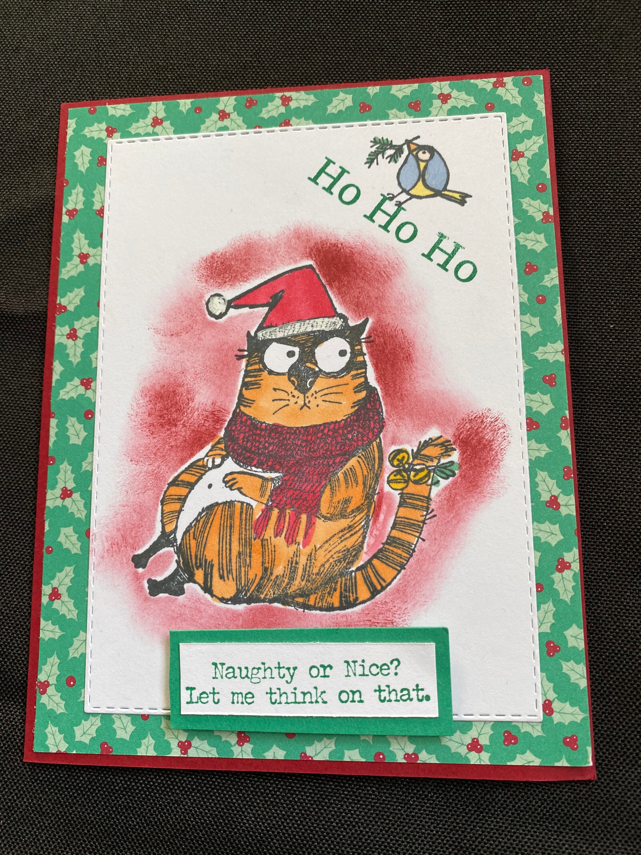 Snarky Cats Christmas Cards With Envelopes, Set of 4 or 6 Etsy