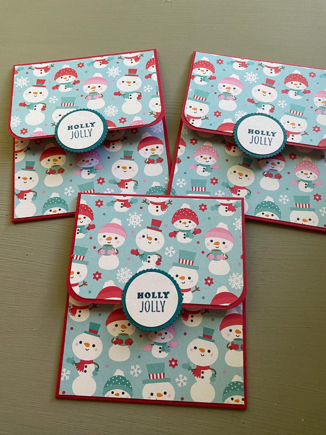 Christmas Gift Card Holder, Snowman, Santa, Treat Holder, Present, Gift ...