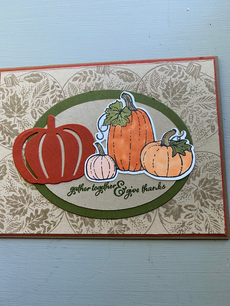 Card Kit 4 Cards DIY Thanksgiving Holiday Card Greeting - Etsy
