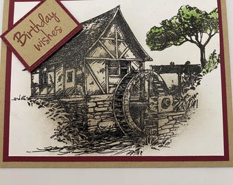 Farmhouse, Barn, Birthday Card, Greeting Card, Occasion Cards, Handmade, Thinking of You, Hello