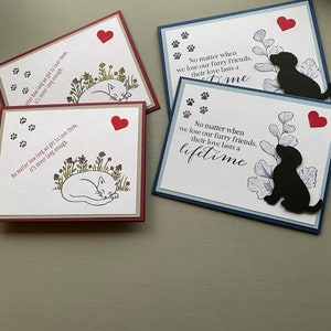 Pet Sympathy Card, Dog, Cat, Sympathy, Loss of Pet, Greeting Card, Sorry, Loss, Dog Sympathy Card, Cat Sympathy Card