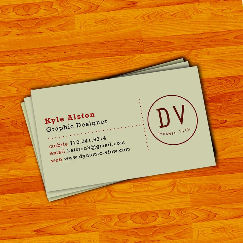 Custom Business Card Design Etsy